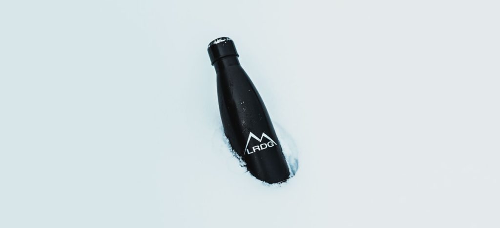 Botella de acero con logo