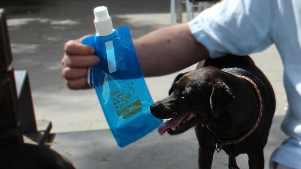 botella flexible personalizada perro