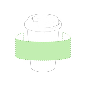 En el frente del vaso