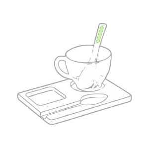 En el mango de una cuchara