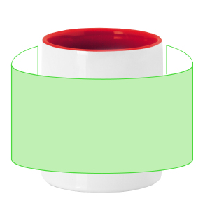 Centrado alrededor de la taza