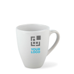 Taza pequeña de cerámica aptas para lavavajillas de 160ml Crescent vista de impresión