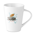 Taza personalizable en interior de cerámica y 250ml Icon color blanco vista principal