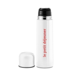 Termo personalizado barato de acero en vivos colores 500ml Colors color blanco vista principal segunda vista
