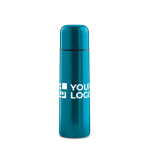 Termo personalizado barato de acero en vivos colores 500ml Colors color turquesa vista de impresión