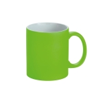 Tazas publicitarias con acabado neón mate de 350ml Neon color verde claro