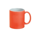 Tazas publicitarias con acabado neón mate de 350ml Neon color naranja fluorescente
