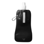 Botellas de agua publicitarias plegables baratas 480ml Rebel color negro