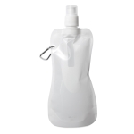 Botellas de agua publicitarias plegables baratas 480ml Rebel color blanco segunda vista