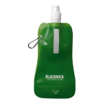 Botellas de agua publicitarias plegables baratas 480ml Rebel color verde transparente vista principal