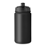 Bidones de ciclismo personalizados de plástico baratos 500ml Crossfit color negro