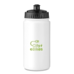 Bidones de ciclismo personalizados de plástico baratos 500ml Crossfit color blanco vista principal