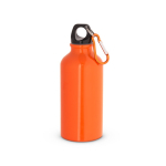 Botella de aluminio pequeña en colores brillantes 400ml color naranja