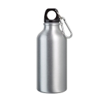 Botella de aluminio pequeña en colores brillantes 400ml Cruiser color plateado mate
