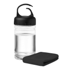 Botella publicitaria de tritán pequeña con toalla 300ml FitStyle color negro tercera vista
