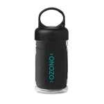 Botella publicitaria de tritán pequeña con toalla 300ml FitStyle color negro vista principal