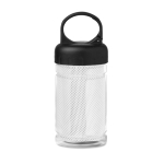 Botella publicitaria de tritán pequeña con toalla 300ml FitStyle color blanco