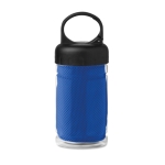 Botella publicitaria de tritán pequeña con toalla 300ml FitStyle color azul real