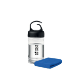 Botella publicitaria de tritán pequeña con toalla 300ml FitStyle vista de impresión
