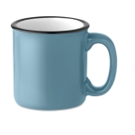 Tazas con logo baratas estilo vintage en color 240ml Vintage color azul