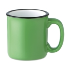 Tazas con logo baratas estilo vintage en color 240ml Vintage color verde