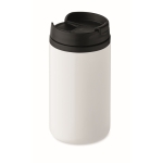 Taza térmica promocional de acero pequeña barata 250ml Signa color blanco