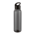 Elegante botella corporativa de plástico en color negro 630ml Dark color negro