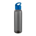 Elegante botella corporativa de plástico en color negro 630ml Dark color azul real