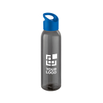 Elegante botella corporativa de plástico en color negro 630ml Dark vista principal