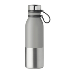 Botella termo personalizada antigoteo bicolor 600ml DoubleTwist color gris