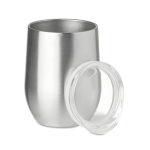 Vasos térmicos personalizados de acero inoxidable 300ml Cuisine color plateado mate segunda vista