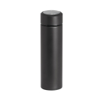 Termo personalizado de acero con infusor y doble pared 470ml Infuso color negro
