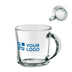 Tazas personalizadas baratas en cristal con smiley 230ml Cristal vista principal