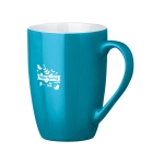 Taza Color Round color turquesa imagen con logo