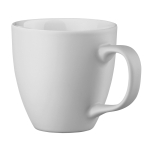 Tazas de porcelana en color mate de 450ml Matt Plus color blanco