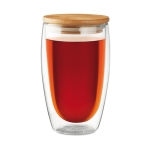Vaso de vidrio de doble pared grande y  450ml Vacuum Large color transparente segunda vista
