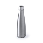 Bidones de acero promocionales con tapón de seguridad 630ml Herilox color plateado primera vista