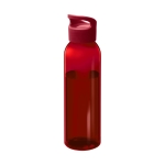 Botella de tritán publicitaria de color llamativo 650ml Sunset Color color rojo transparente segunda vista frontal