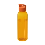 Botella de tritán publicitaria de color llamativo 650ml Sunset Color color naranja transparente segunda vista frontal