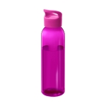Botella de tritán publicitaria de color llamativo 650ml Sunset Color color rosa transparente segunda vista frontal