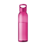 Botella de tritán publicitaria de color llamativo 650ml Sunset Color color rosa transparente vista impresión tampografía