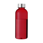 Sencilla botella de tritán para imprimir a todo color 600ml City color rojo transparente segunda vista frontal