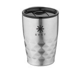Vaso térmico de acero con formas geométricas 350ml Avenue Liberica color plateado vista impresión tampografía