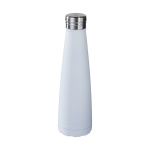 Botella térmica personalizada de calidad en acero 500ml Avenue Port color blanco segunda vista frontal