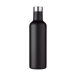 Botellas personalizadas térmicas elegantes de acero 750ml Avenue Road color negro segunda vista frontal