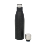 Botella para publicidad térmica moteada 500ml Avenue Lane Trend color negro segunda vista frontal