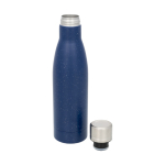 Botella para publicidad térmica moteada 500ml Avenue Lane Trend color azul segunda vista frontal