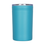 Vaso térmico de acero con cierre antideslizante 330ml Coffee Club color turquesa segunda vista frontal