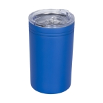 Vaso térmico de acero con cierre antideslizante 330ml Coffee Club color azul real segunda vista frontal