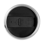 Taza termo personalizada barata acero y plástico 410ml Inox Colors color negro